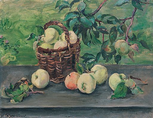 Apples on the window (1932) Pyotr Konchalovsky tablo - Dekolata