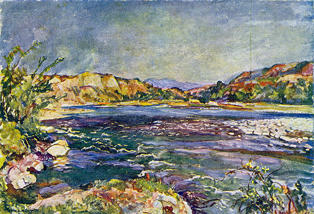 Aragvi (1927) Pyotr Konchalovsky tablo - Dekolata