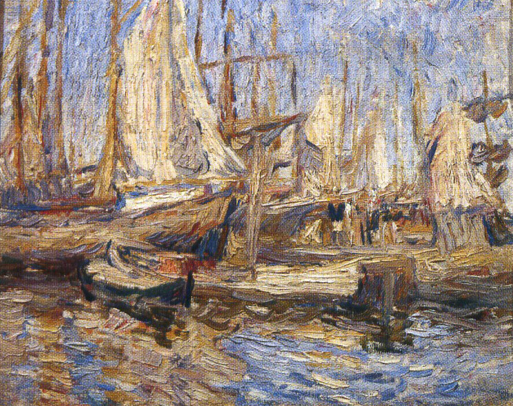 Arkhangelsk. Ships in port. (1903) – Pyotr Konchalovsky Tablo