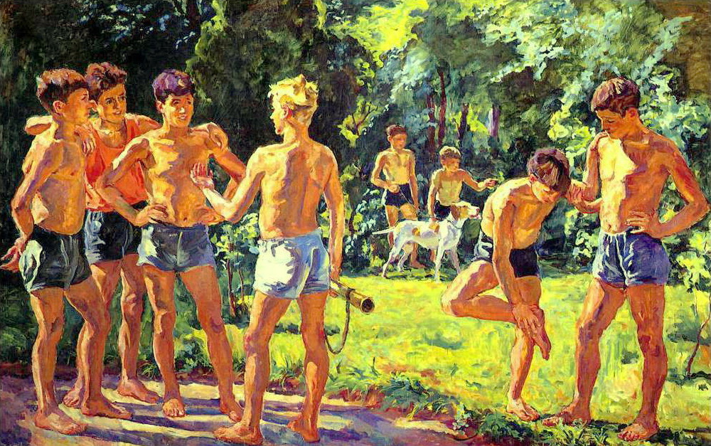 At summer (1939) – Pyotr Konchalovsky Tablo