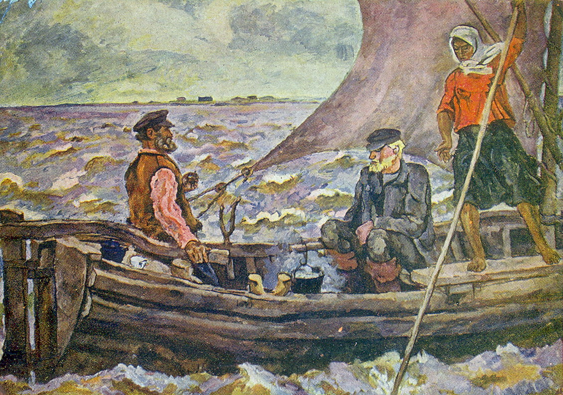At the Ilmen lake (1928) Pyotr Konchalovsky tablo - Dekolata