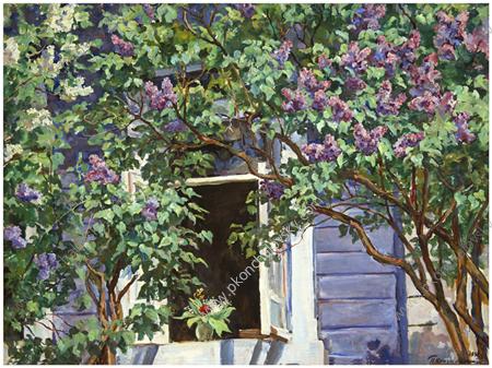 At the window (1939) Pyotr Konchalovsky tablo - Dekolata