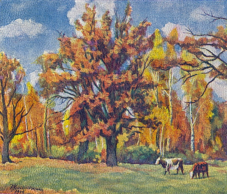 Autumn (1949) Pyotr Konchalovsky tablo - Dekolata