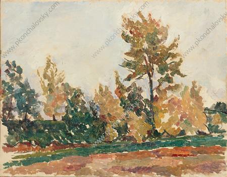 Autumn Landscape (1923) Pyotr Konchalovsky tablo - Dekolata