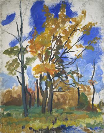 Autumn Landscape (1949) Pyotr Konchalovsky tablo - Dekolata