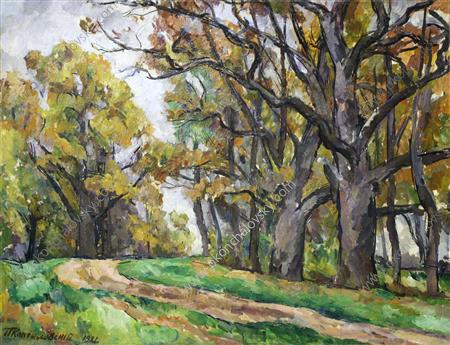 Autumn road (1921) – Pyotr Konchalovsky Tablo