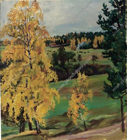 Autumn. Yellow wood. (1937) Pyotr Konchalovsky tablo - Dekolata