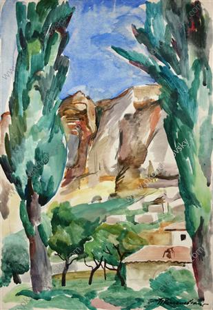 Bakhchisaray (1929) Pyotr Konchalovsky tablo - Dekolata