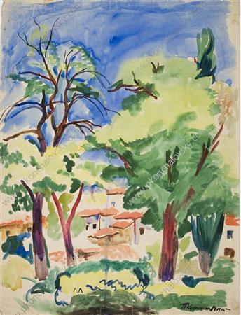 Bakhchisaray (1930) Pyotr Konchalovsky tablo - Dekolata