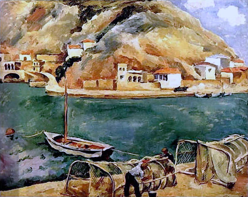 Balaklava. Fishing nets. (1929) Pyotr Konchalovsky tablo - Dekolata