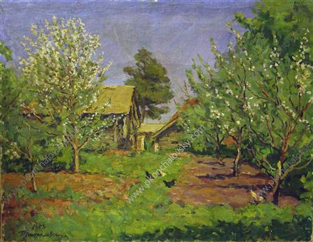 Blossoming garden (1953) Pyotr Konchalovsky tablo - Dekolata