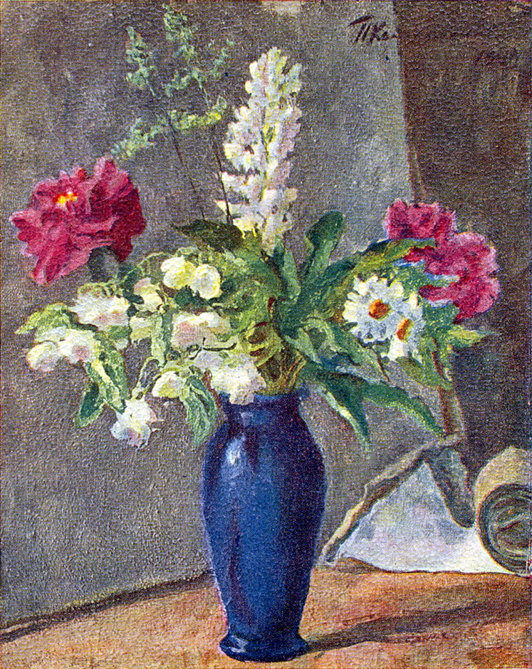 Blue vase (1949) Pyotr Konchalovsky tablo - Dekolata