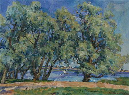 Blue willows (1926) Pyotr Konchalovsky tablo - Dekolata