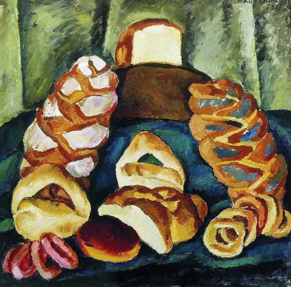 Bread on the green (1913) Pyotr Konchalovsky tablo - Dekolata