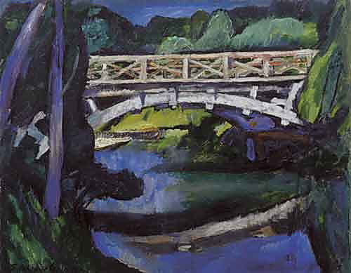 Bridge (1911) Pyotr Konchalovsky tablo - Dekolata