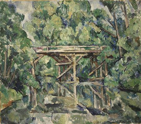Bridge (1920) Pyotr Konchalovsky tablo - Dekolata