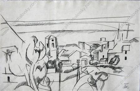 Cassis (1913) Pyotr Konchalovsky tablo - Dekolata