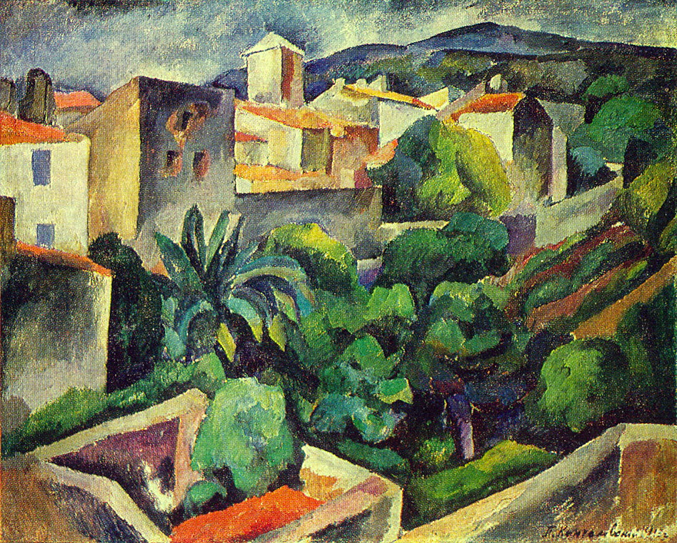 Cassis. The view from the window. (1913) – Pyotr Konchalovsky Tablo