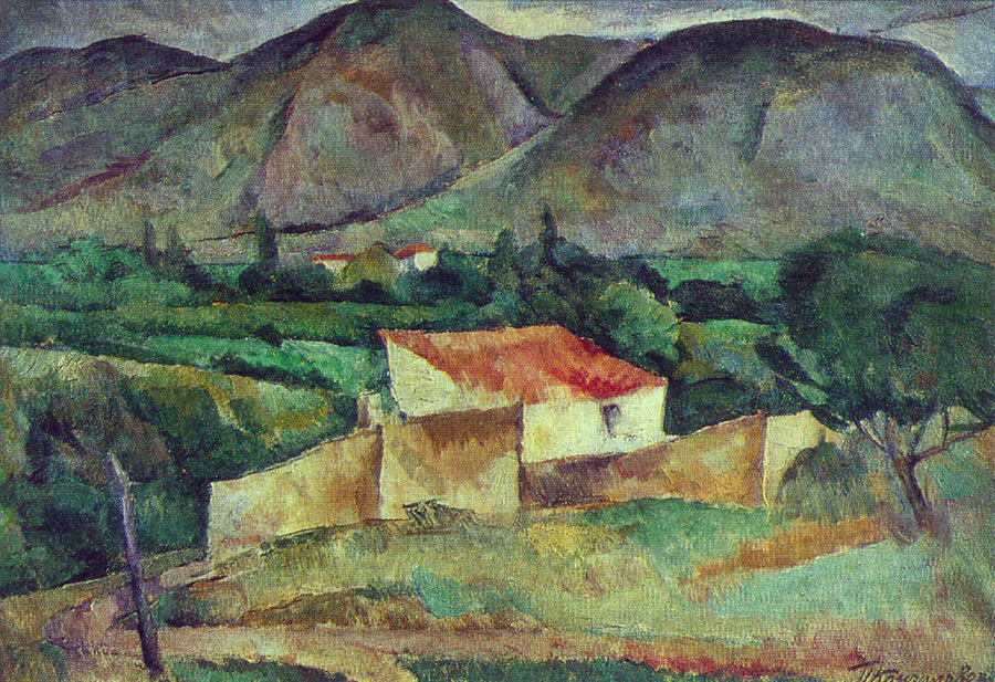 Crimea (1916) Pyotr Konchalovsky tablo - Dekolata
