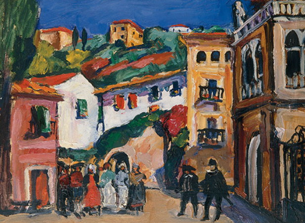 Design for the opera by Wolfgang Amadeus Mozart, 'Don Giovanni' (1913) Pyotr Konchalovsky tablo - Dekolata