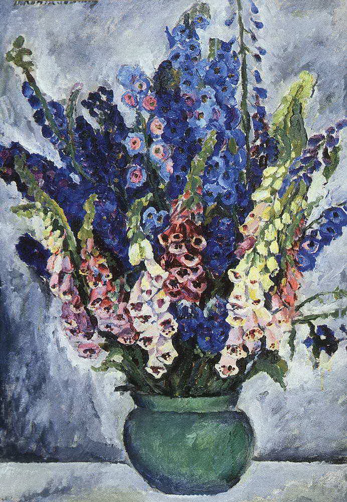 Digitalis (1915) Pyotr Konchalovsky tablo - Dekolata