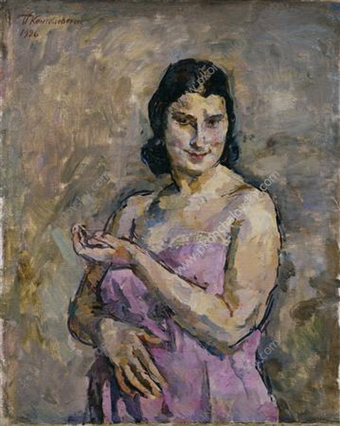 Esther (1926) Pyotr Konchalovsky tablo - Dekolata