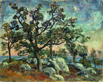 Evening (1930) Pyotr Konchalovsky tablo - Dekolata