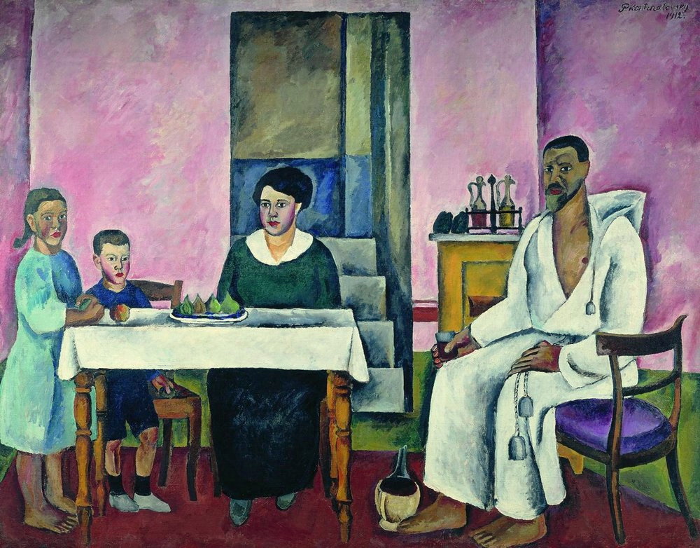 Family Portrait (Siena) (1912) Pyotr Konchalovsky tablo - Dekolata