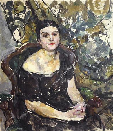 Female portrait (1923) Pyotr Konchalovsky tablo - Dekolata