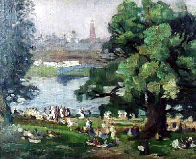 Festivities. Zagorsk. (1925) Pyotr Konchalovsky tablo - Dekolata