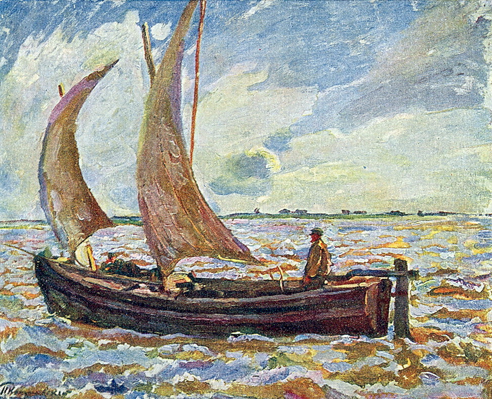 Fisherman's landscape Pyotr Konchalovsky tablo - Dekolata