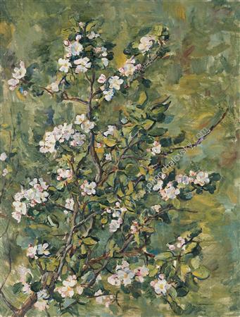Flowering apple branch (1935) Pyotr Konchalovsky tablo - Dekolata