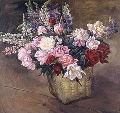 Flowers (1934) Pyotr Konchalovsky tablo - Dekolata