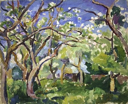 Fruit Trees (1922) Pyotr Konchalovsky tablo - Dekolata
