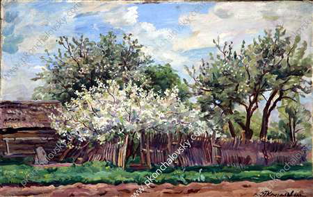 Garden in bloom (1932) Pyotr Konchalovsky tablo - Dekolata