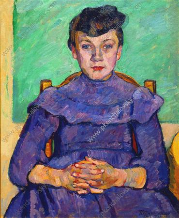 Girl from Arles (1908) Pyotr Konchalovsky tablo - Dekolata
