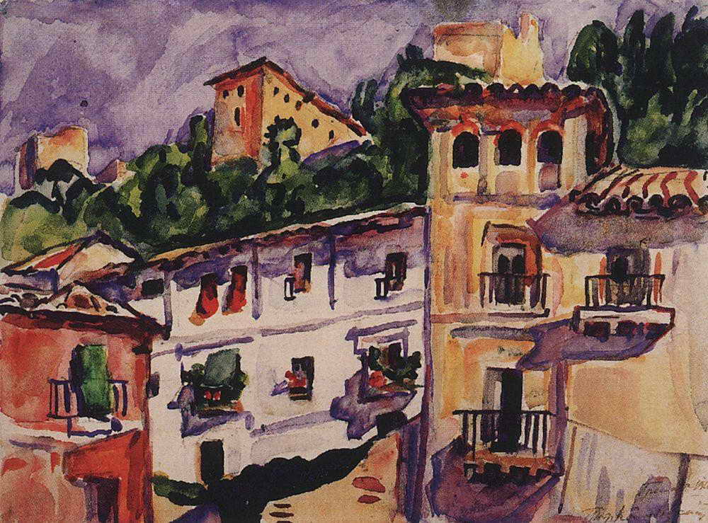 Grenada (1910) Pyotr Konchalovsky tablo - Dekolata