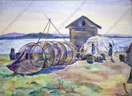 Imanda. Resinification networks. (1937) Pyotr Konchalovsky tablo - Dekolata
