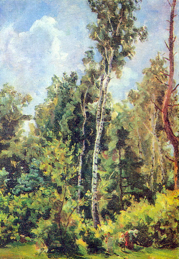 In the woods (1945) Pyotr Konchalovsky tablo - Dekolata
