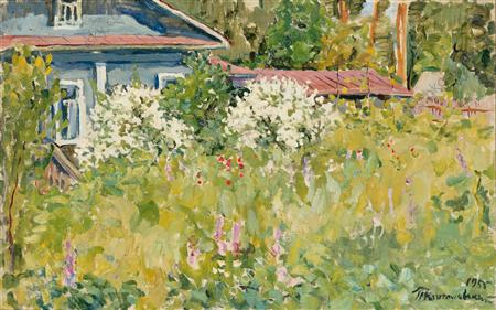 Jasmine bush (1955) Pyotr Konchalovsky tablo - Dekolata