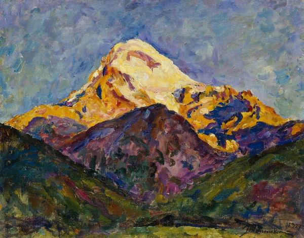 Kazbek. Early morning (500 am). (1927) – Pyotr Konchalovsky Tablo