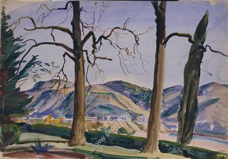 Kutaisi. Rionges. (1935) Pyotr Konchalovsky tablo - Dekolata
