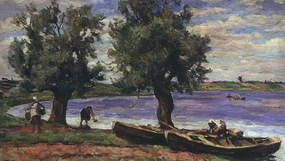 Lake Ilmen (1925) Pyotr Konchalovsky tablo - Dekolata