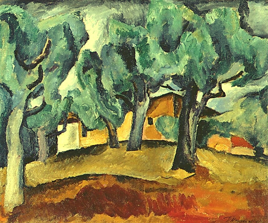 Landscape (1912) Pyotr Konchalovsky tablo - Dekolata