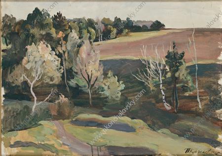 Landscape against the sun (1935) Pyotr Konchalovsky tablo - Dekolata