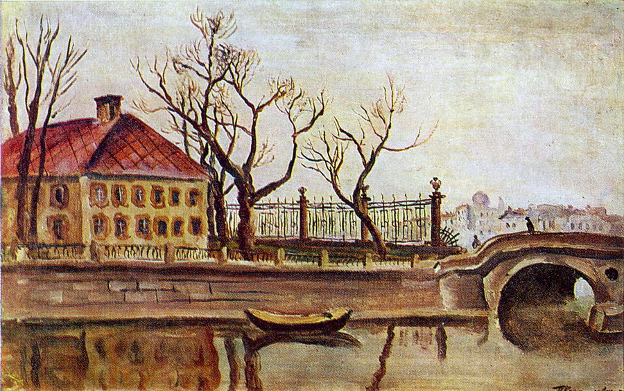Leningrad. Cabin of Peter the Great the Summer Garden. (1931) Pyotr Konchalovsky tablo - Dekolata