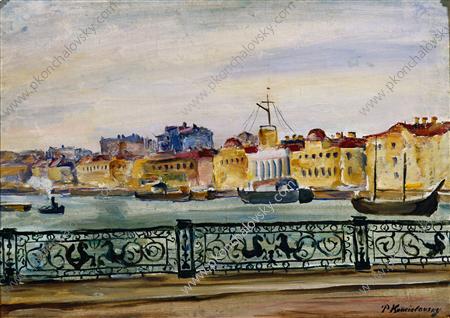 Leningrad. Nicholas Bridge. (1931) – Pyotr Konchalovsky Tablo
