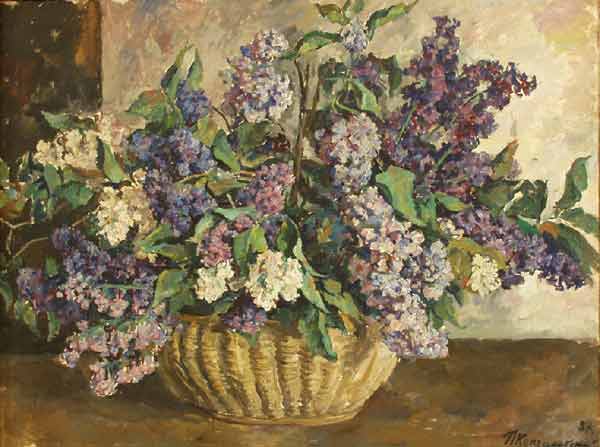 Lilac (1937) Pyotr Konchalovsky tablo - Dekolata