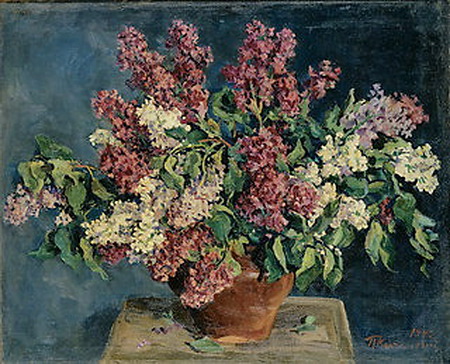 Lilac (1942) Pyotr Konchalovsky tablo - Dekolata