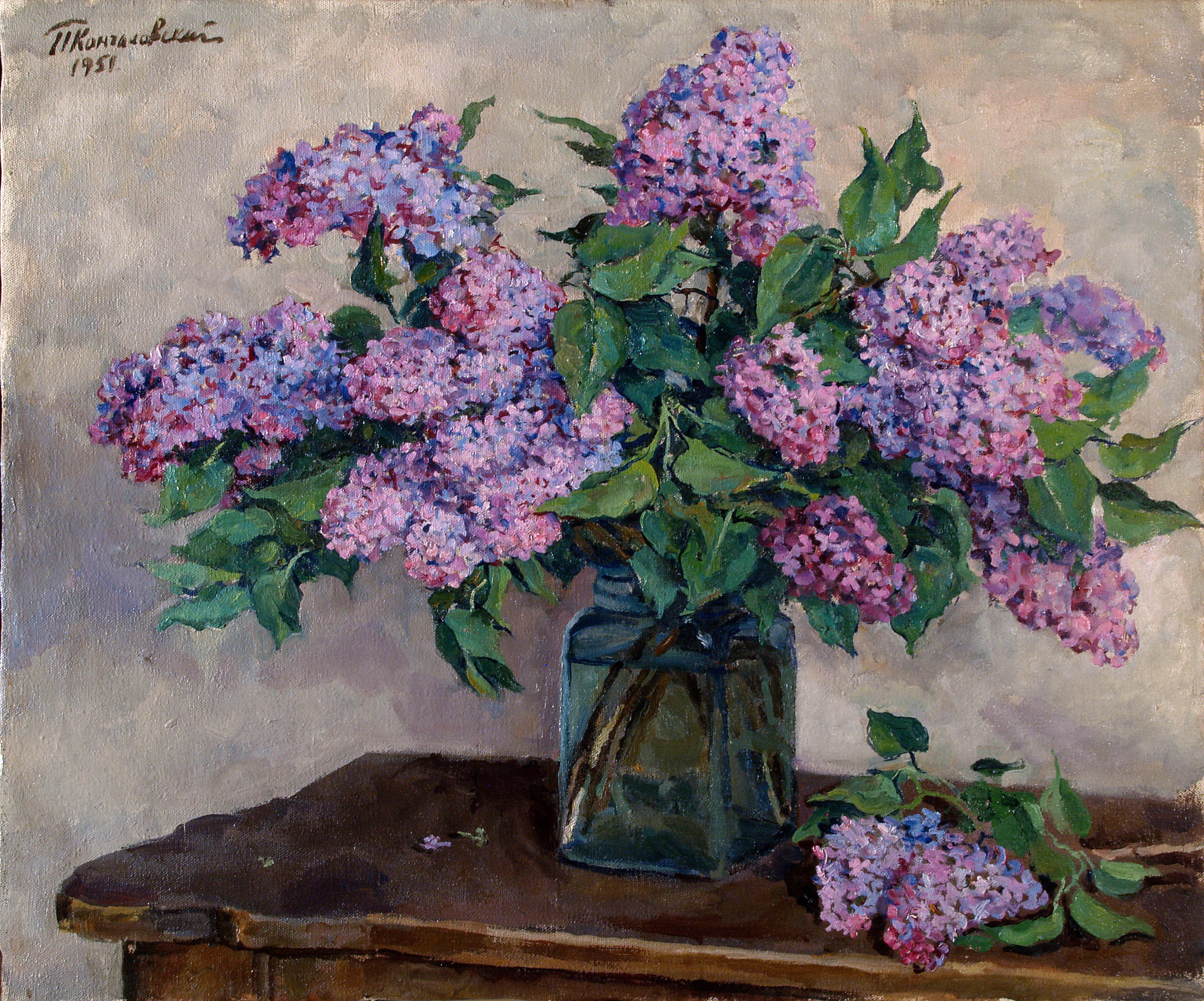 Lilac (1951) Pyotr Konchalovsky tablo - Dekolata